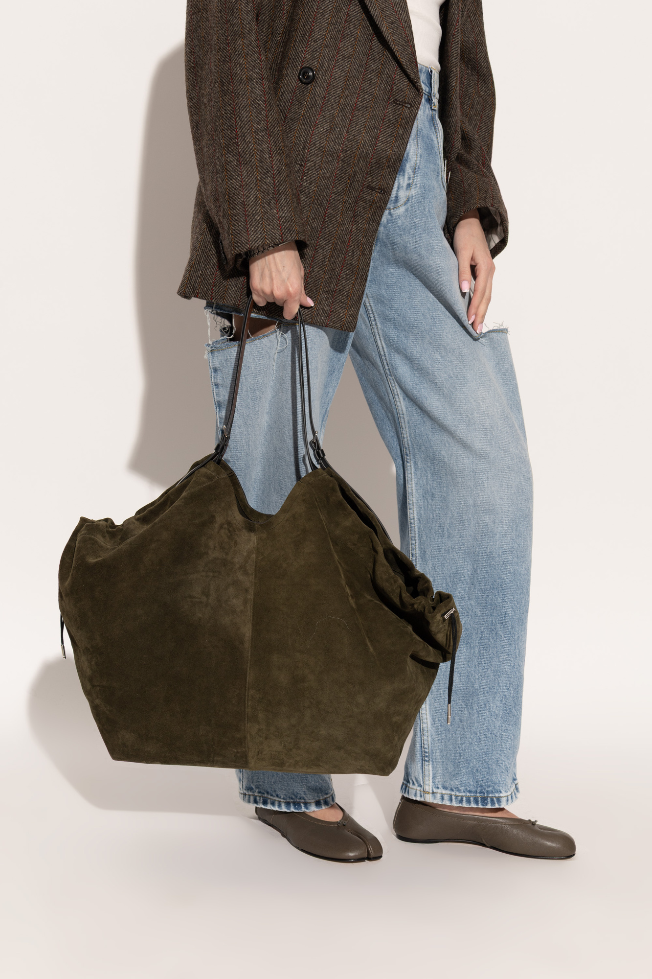 Maison Margiela Suede shopper bag | Men's | Vitkac